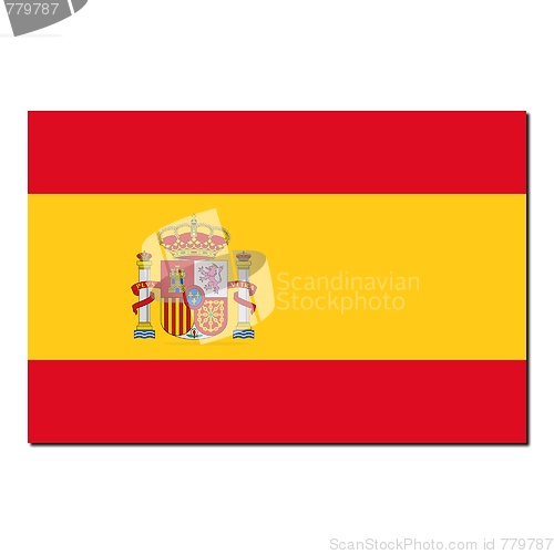 Image of The national flag of Spain