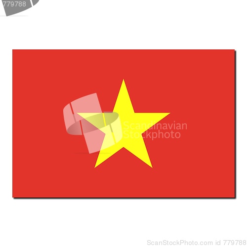Image of The national flag of Vietnam