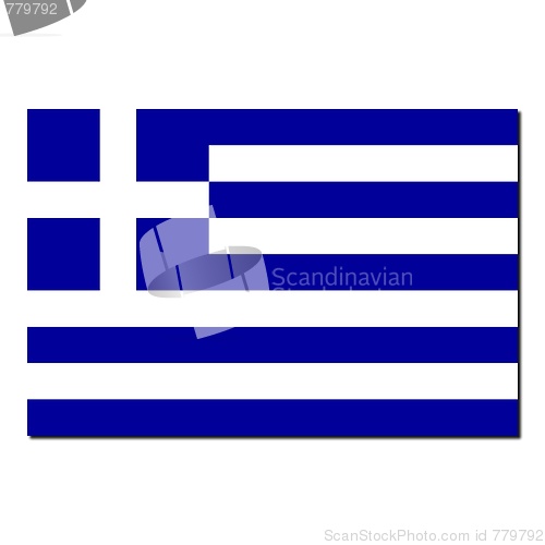 Image of The national flag of Greece