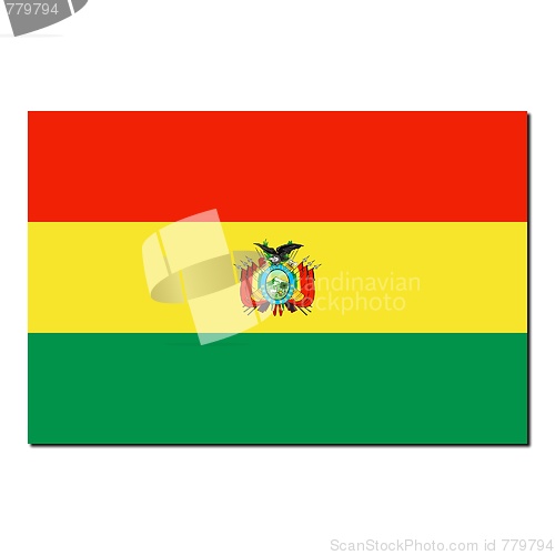 Image of The national flag of Bolivia
