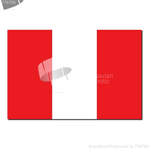 Image of The national flag of Peru