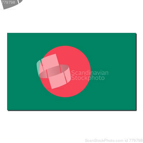 Image of The national flag of Bangladesh