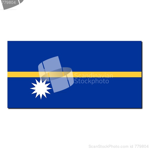 Image of The national flag of Nauru