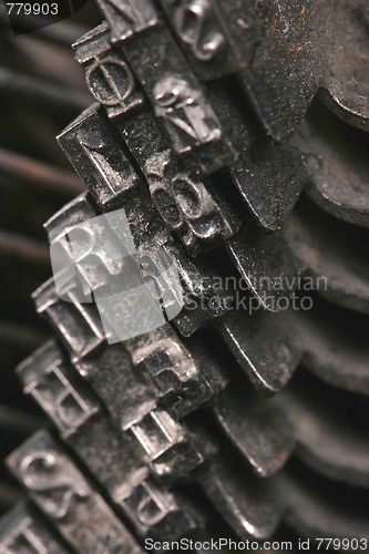 Image of Old vintage typewriter