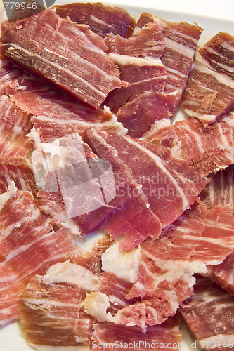 Image of Iberian ham slices