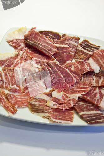 Image of Iberian ham slices