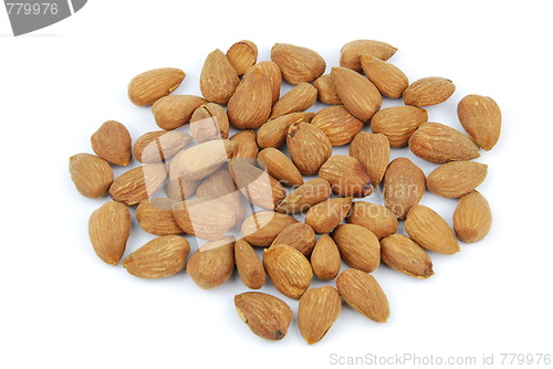 Image of Almond nuts on white
