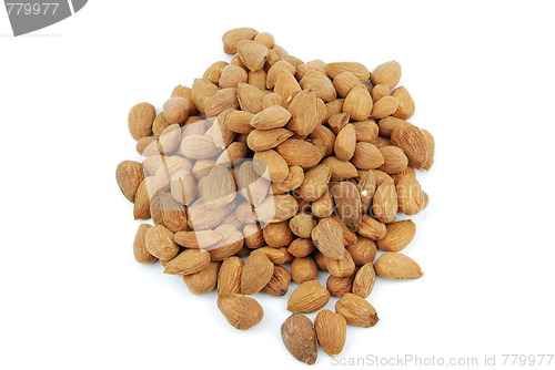 Image of Scattered pile of almond nuts