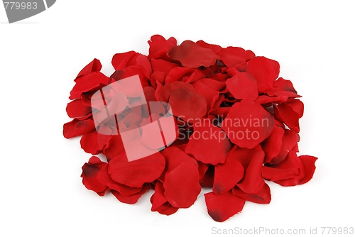Image of Bunch of rose petals for Valentine's Day