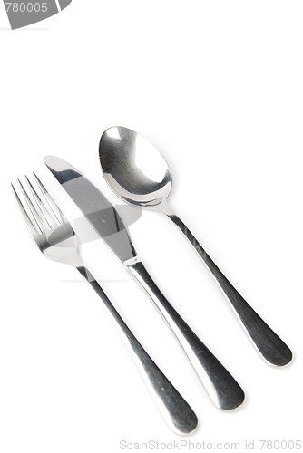 Image of Fork, knife and spoon