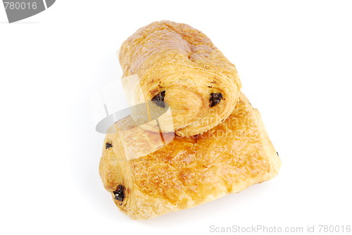 Image of Fresh pain au chocolat (croissant filled with chocolate)