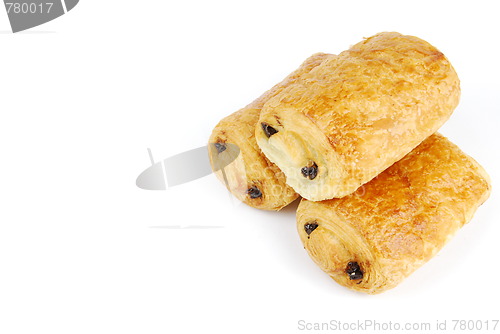 Image of Fresh pain au chocolat (croissant filled with chocolate)