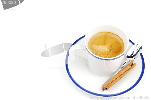 Image of Espresso coffee with cinnamon