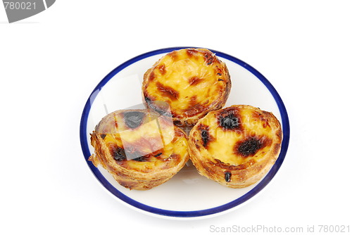 Image of Portugese pastries called pasteis de nata