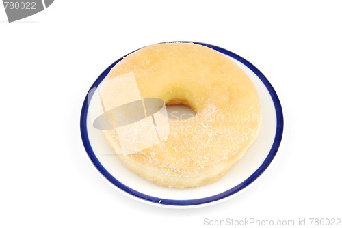 Image of Sweet donut on a plate