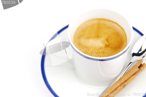 Image of Espresso coffee with cinnamon