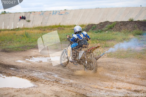 Image of Young moto cross rider