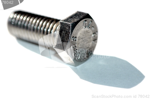 Image of screw of steel