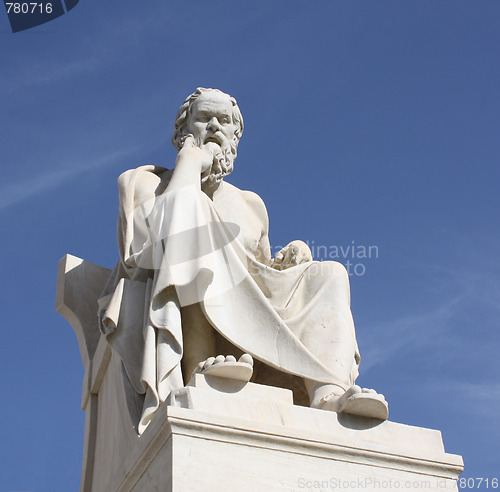 Image of Statue of Socrates in Athens, Greece