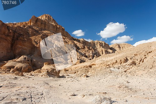 Image of Rocky desert landscape in Timna national park in Israel