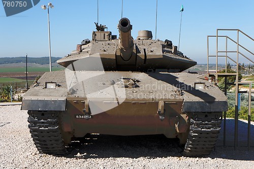 Image of New Israeli tank in museum