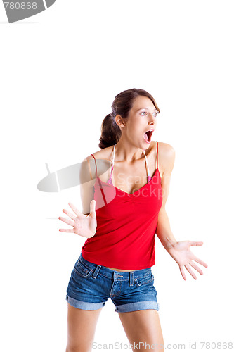 Image of Astonished woman