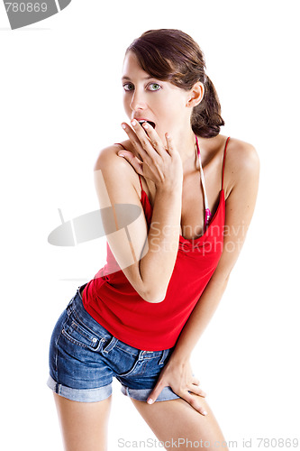 Image of Astonished woman