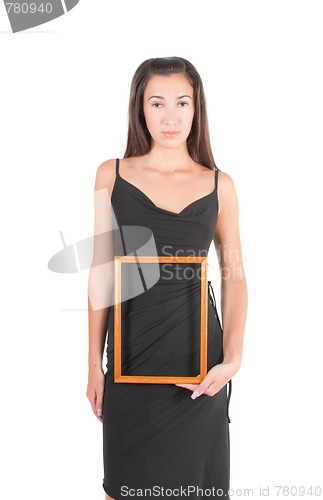 Image of Woman with frame