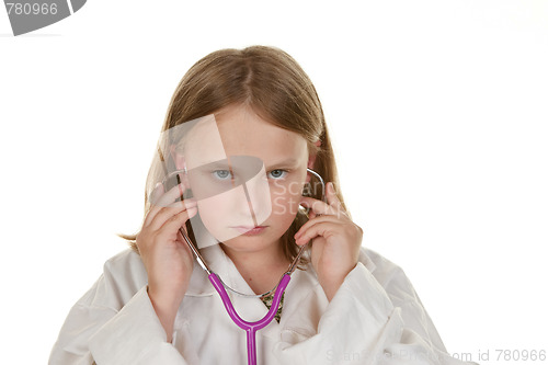 Image of young girl wants to be a doctor