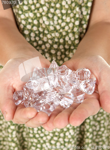 Image of handfuls of diamonds