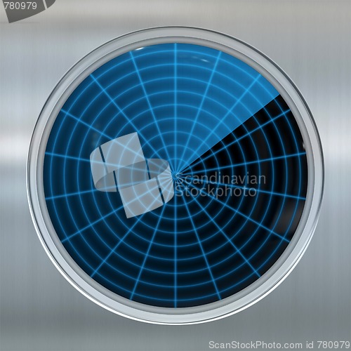 Image of sonar or radar screen