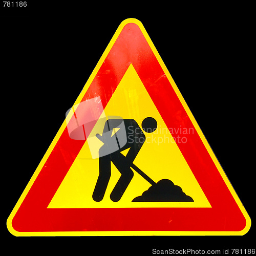 Image of Road work sign