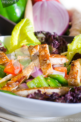 Image of sesame chicken salad