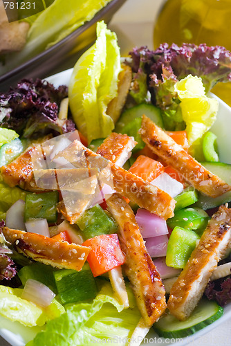 Image of sesame chicken salad