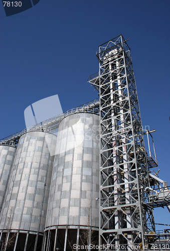 Image of Silos at a flour mill