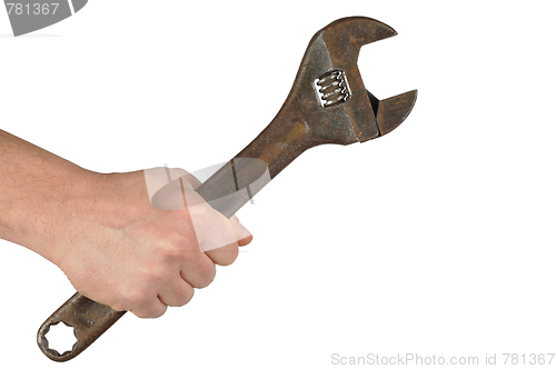 Image of Hand with Wrench