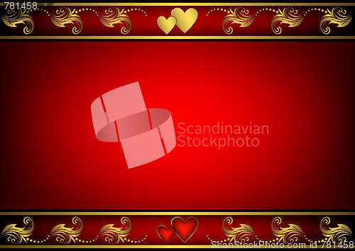 Image of Valentine red  background