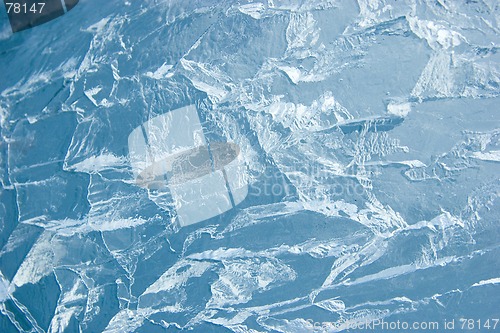 Image of Cracked ice surface (background, texture)