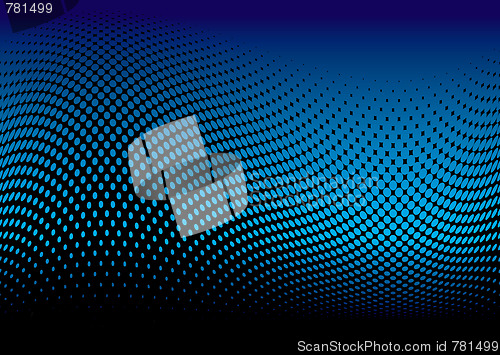 Image of ocean halftone wave dark