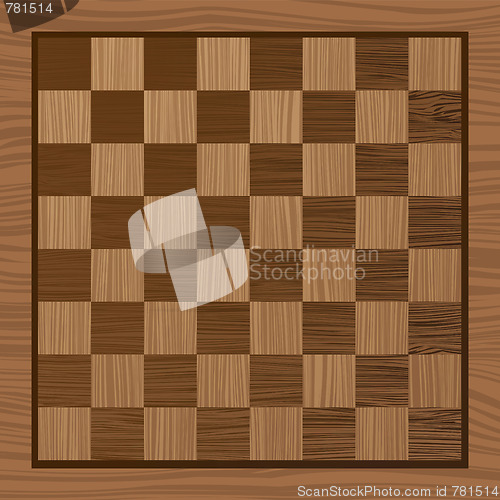 Image of wooden chess board