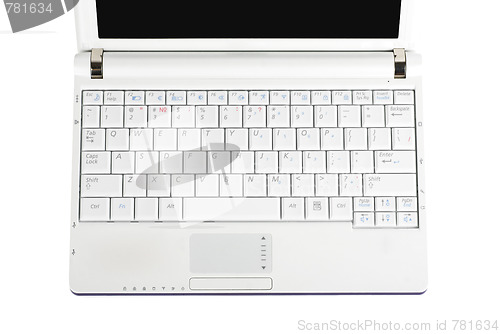 Image of White laptop