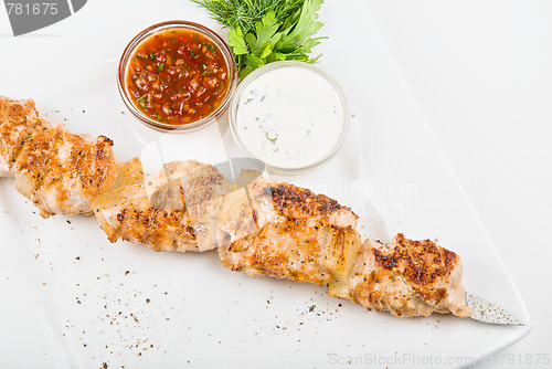 Image of Grilled chicken kebab