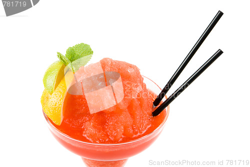 Image of red cocktail closeup