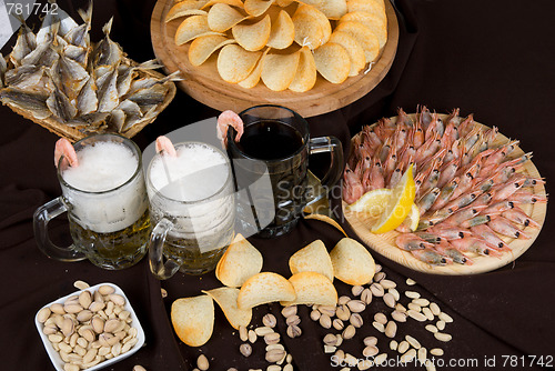 Image of Beer and snacks set