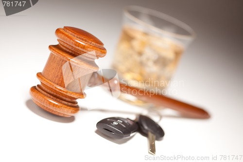 Image of Gavel, Alcoholic Drink & Car Keys