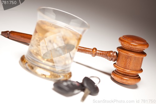 Image of Gavel, Alcoholic Drink & Car Keys