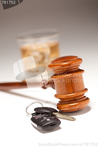 Image of Gavel, Alcoholic Drink & Car Keys