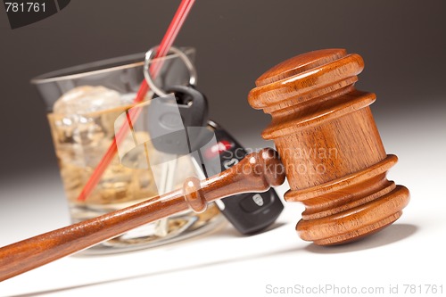 Image of Gavel, Alcoholic Drink & Car Keys