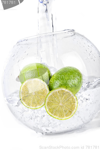 Image of limes in water