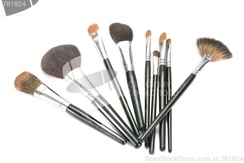 Image of professional make-up brushes